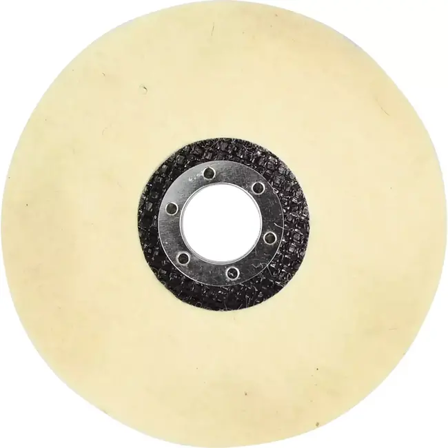 Benson Polijstschijf voor haakse slijper - ø125 mm - Vilten vilt - Max. 15.000 RPM - Asgat 22 mm