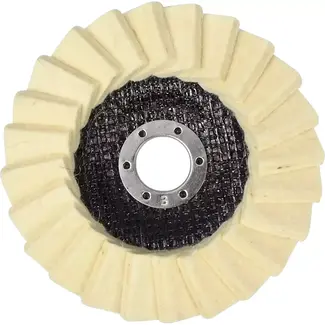 Benson Lamellenschijf vilt - Ø125 mm - Hoogglans polijsten - Voor haakseslijper - Max. 15.000 RPM