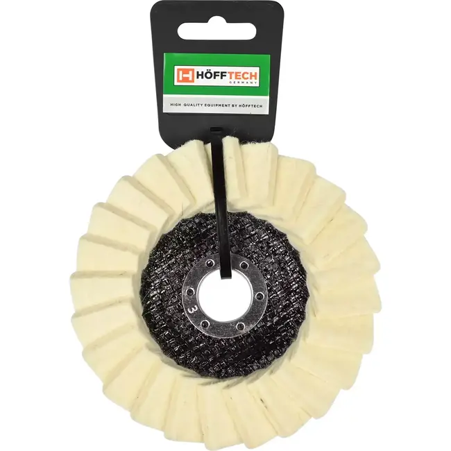 Benson Lamellenschijf vilt - Ø125 mm - Hoogglans polijsten - Voor haakseslijper - Max. 15.000 RPM