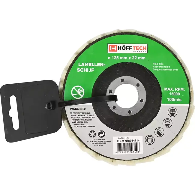 Benson Lamellenschijf vilt - Ø125 mm - Hoogglans polijsten - Voor haakseslijper - Max. 15.000 RPM