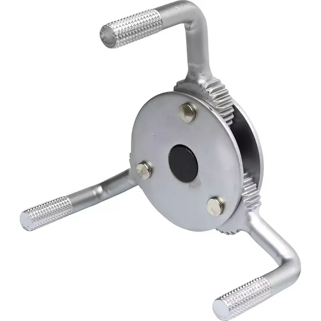 Benson Oliefilterklauw - Driepotig - 80-135 mm - Carbon Staal - Ribbelgreep