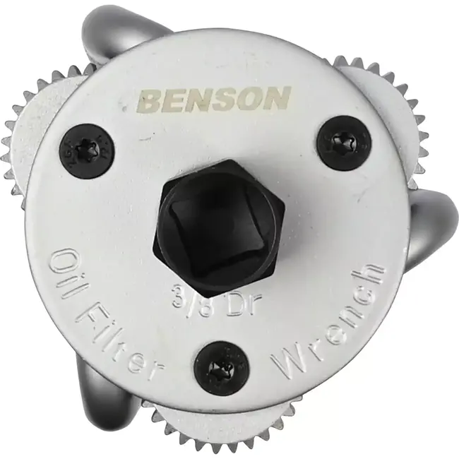 Benson Oliefilterklauw - Driepotig - 80-135 mm - Carbon Staal - Ribbelgreep