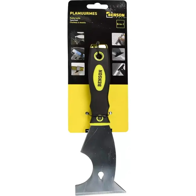Benson Multifunctioneel plamuurmes - 75 mm breed - 240 mm lang - staal en kunststof