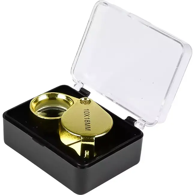 Benson Juweliersloupe - 10x Vergroting - Ergonomisch Ontwerp - Goudkleurig