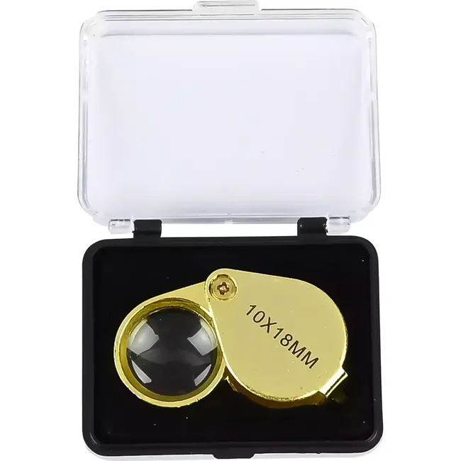 Benson Juweliersloupe - 10x Vergroting - Ergonomisch Ontwerp - Goudkleurig