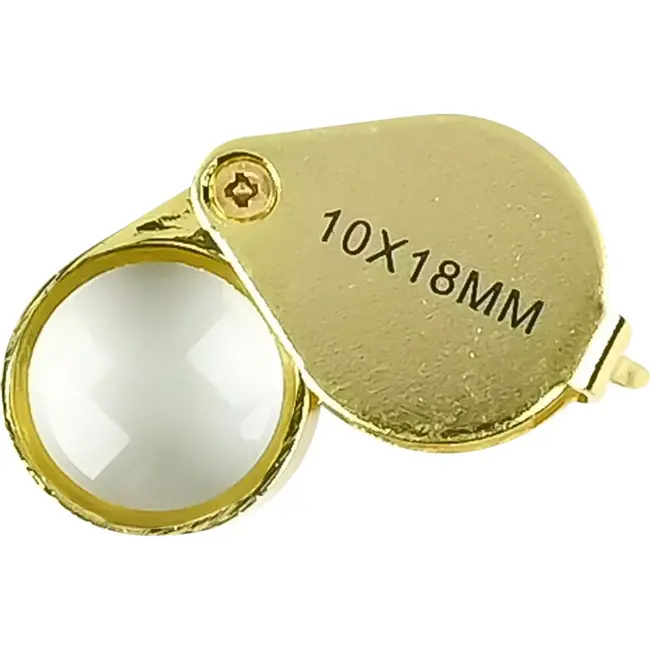 Benson Juweliersloupe - 10x Vergroting - Ergonomisch Ontwerp - Goudkleurig