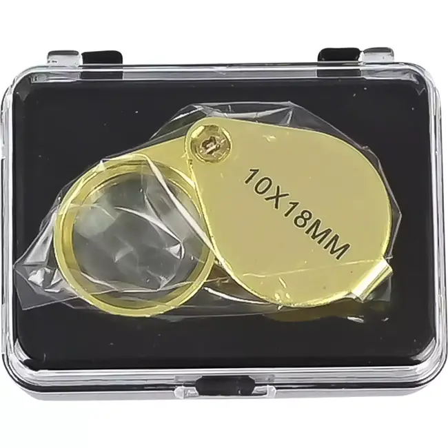 Benson Juweliersloupe - 10x Vergroting - Ergonomisch Ontwerp - Goudkleurig