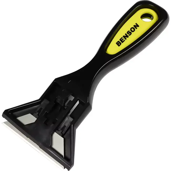 Benson Glasschraper - Inclusief 10 Trapeziummesjes - Ideaal voor Verf en Lijm - 140 mm Lengte