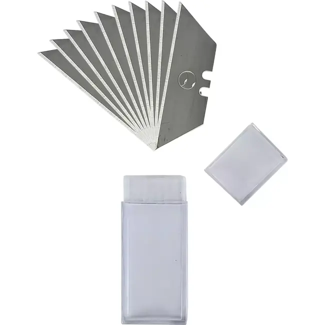 Benson Glasschraper - Inclusief 10 Trapeziummesjes - Ideaal voor Verf en Lijm - 140 mm Lengte