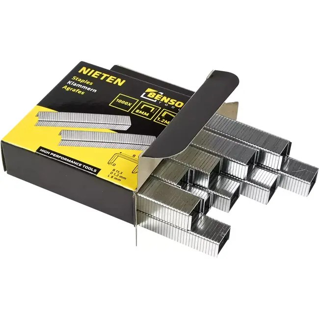 Benson Nieten voor nietmachine - 8 mm lengte - 1,2 mm dikte - 1000 stuks - veelzijdig gebruik