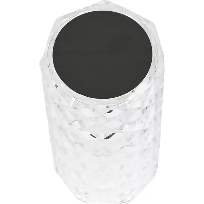 Benson Oplaadbare kristallen tafellamp - 3 kleuren - 15 cm - USB Type-C - Dimbaar