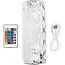 Benson Oplaadbare kristallen tafellamp - RGB kleuren - Afstandsbediening - 21 cm - Inclusief USB-C kabel