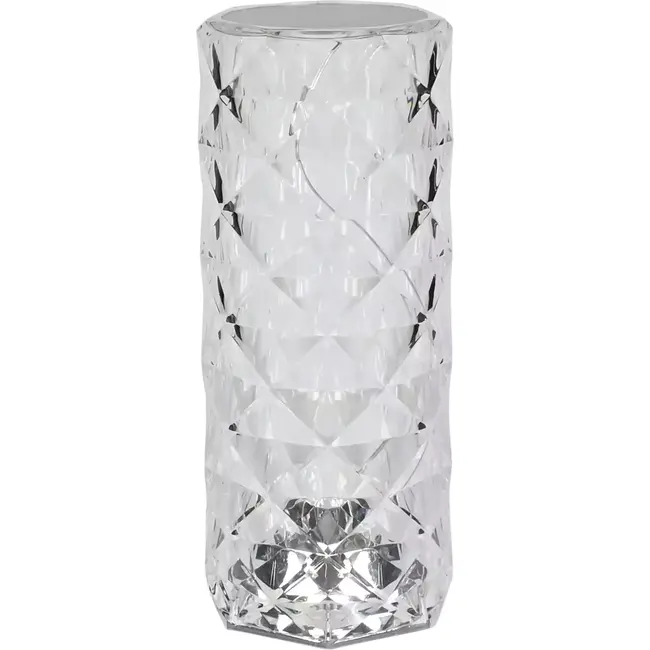 Benson Oplaadbare kristallen tafellamp - RGB kleuren - Afstandsbediening - 21 cm - Inclusief USB-C kabel