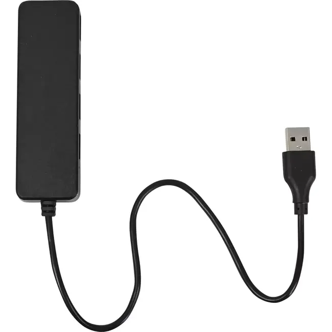 Benson USB-hub - 4 poorten - Compact ontwerp - 28 cm kabel - Zwart