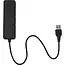 Benson USB-hub - 4 poorten - Compact ontwerp - 28 cm kabel - Zwart