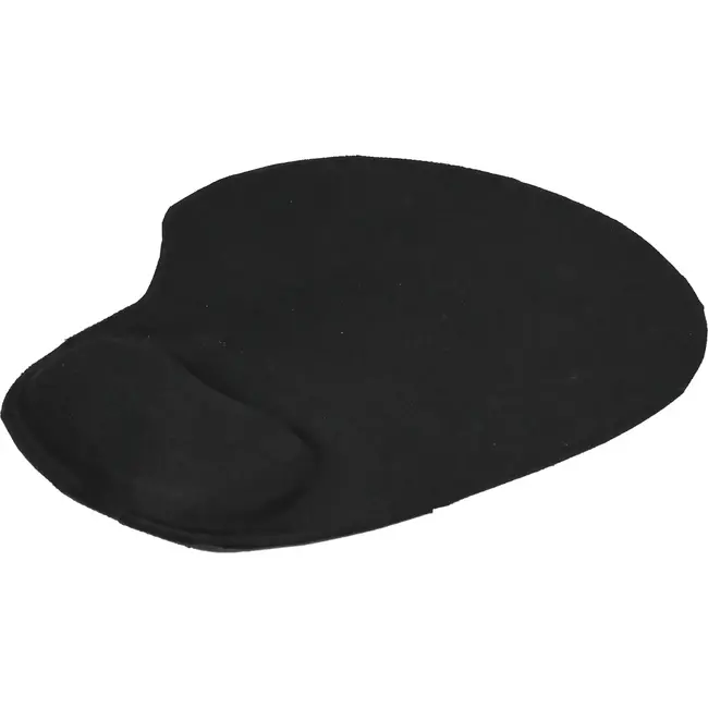 Benson Ergonomische muismat XL - zwart - 20.2x24 cm - antislip rubber - soepele mesh bovenkant