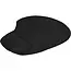 Benson Ergonomische muismat XL - zwart - 20.2x24 cm - antislip rubber - soepele mesh bovenkant