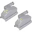 Benson Automatische LED kastverlichting - 2 stuks - Grijs - ABS materiaal - 3 LED per scharnier