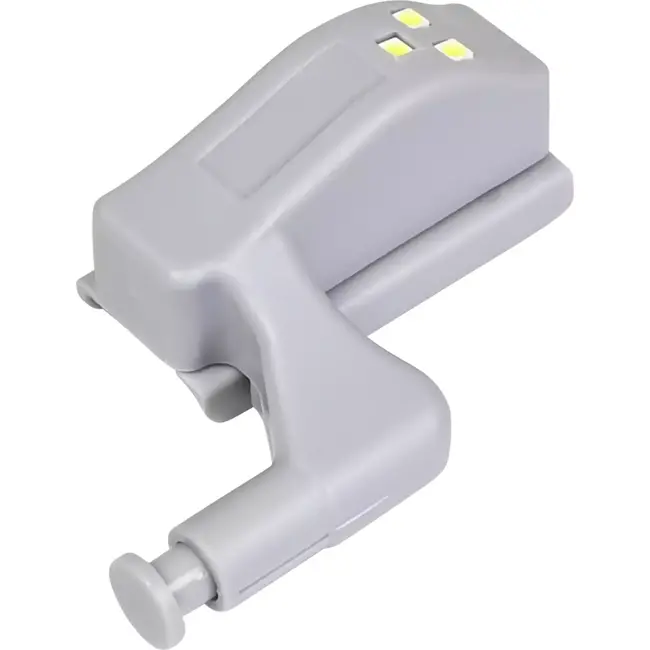 Benson Automatische LED kastverlichting - 2 stuks - Grijs - ABS materiaal - 3 LED per scharnier