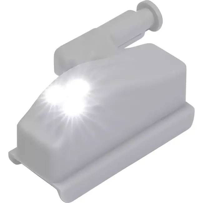 Benson Automatische LED kastverlichting - 2 stuks - Grijs - ABS materiaal - 3 LED per scharnier