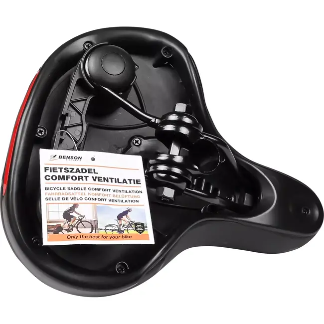 Benson Comfortabel fietszadel - breed - ventilatie - waterdicht - unisex design
