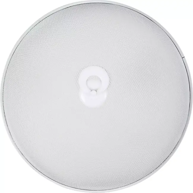 Benson Ronde metalen voedselbescherming - 30 cm - wit/grijs - ideaal voor buitengebruik