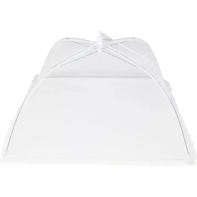 Benson Opvouwbare voedselbeschermer - wit kant - 43 x 43 cm - insectenwerend
