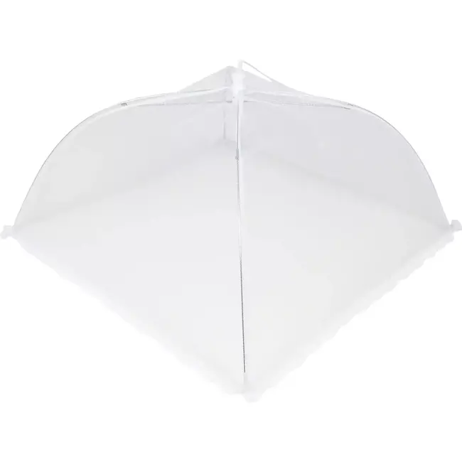 Benson Opvouwbare voedselbeschermer - wit kant - 43 x 43 cm - insectenwerend