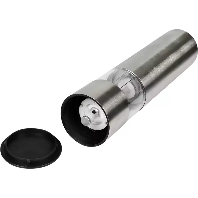 Benson Elektrische peper- en zoutmolen - LED verlichting - Instelbare maalgraad - Roestvrij staal - 23 cm