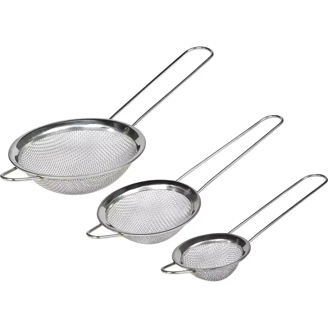 Benson RVS zeefset - 3 delig - Compact - Duurzaam - Ø10, Ø8, Ø6 cm