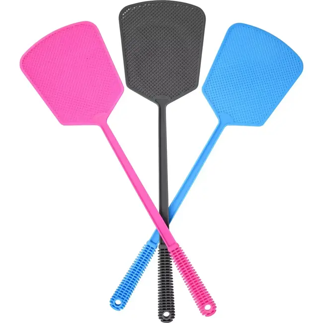 Benson Vliegenmepper - Kunststof - Kleurenmix - Onmisbaar in de zomer - per stuk