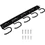 Benson Gereedschapshaken op rail - 5 stuks - Gegalvaniseerd en kunststof omkleed - Inclusief bevestigingsmateriaal - 43 cm