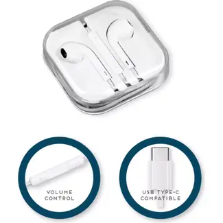 Benson In-ear oortjes met USB-C aansluiting - 1 meter kabel - Lichtgewicht 29,5 g - Frequentierespons 20 Hz-20 kHz