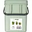 Benson Compacte groene prullenbak - 3 liter - veelzijdig en lichtgewicht