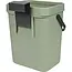 Benson Compacte groene prullenbak - 3 liter - veelzijdig en lichtgewicht