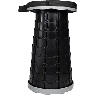 Benson Opvouwbare draagbare kruk - ABS - grijs - 6-46 cm - veelzijdig gebruik binnen en buiten
