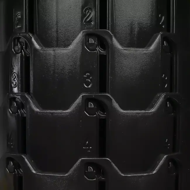 Benson Opvouwbare draagbare kruk - ABS - grijs - 6-46 cm - veelzijdig gebruik binnen en buiten