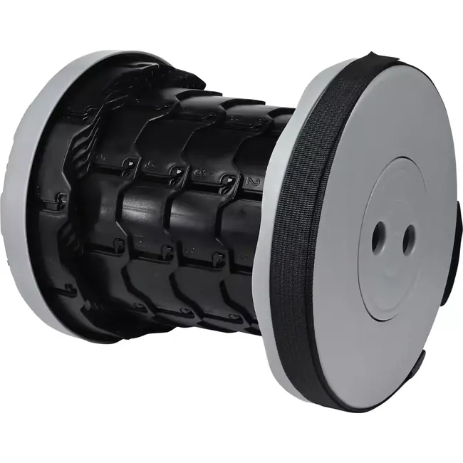 Benson Opvouwbare draagbare kruk - ABS - grijs - 6-46 cm - veelzijdig gebruik binnen en buiten