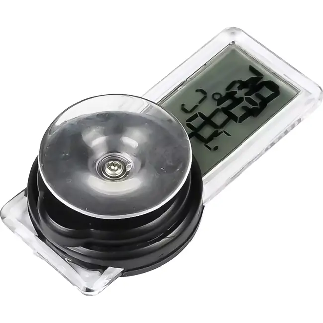 Benson Digitale thermometer - spatwaterdicht - met zuignap - zwart - compact formaat