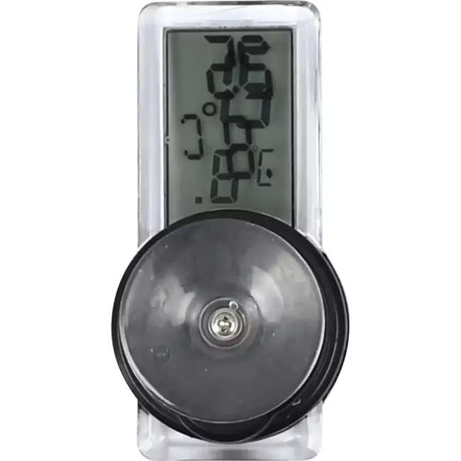 Benson Digitale thermometer - spatwaterdicht - met zuignap - zwart - compact formaat