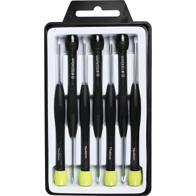 Benson Precisie schroevendraaierset - 7-delig - Torx en kruis - Geschikt voor elektronica en fijne apparaten