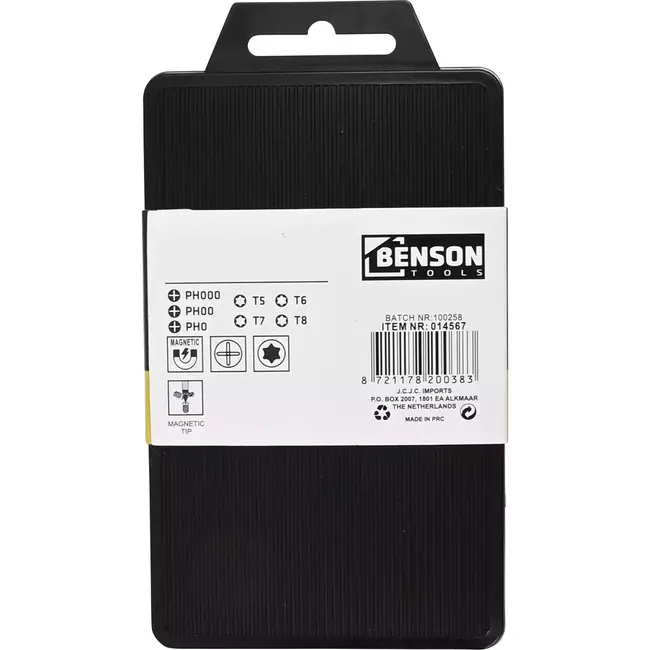 Benson Precisie schroevendraaierset - 7-delig - Torx en kruis - Geschikt voor elektronica en fijne apparaten