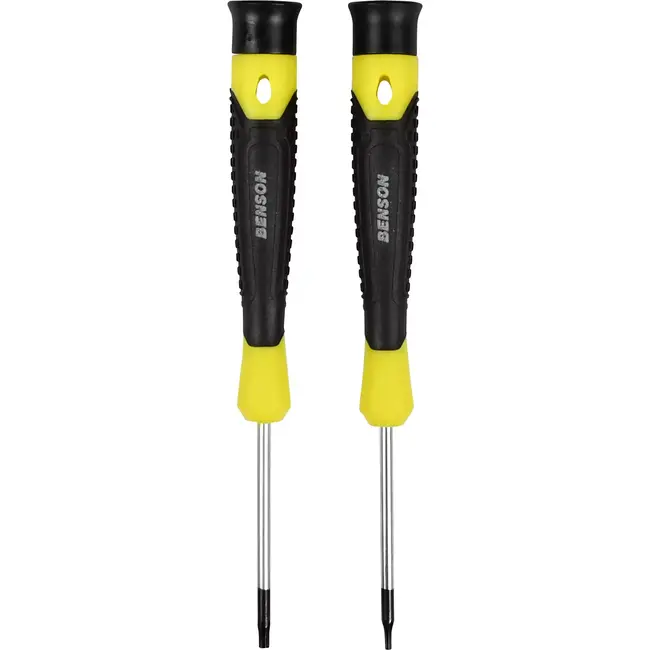 Benson 2-delige precisie schroevendraaierset - Torx T6 en T8 - Gedetailleerd werk