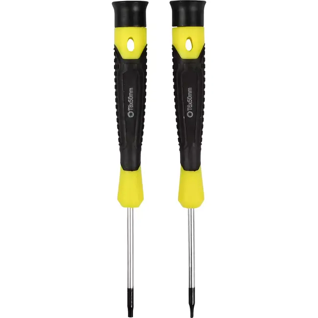 Benson 2-delige precisie schroevendraaierset - Torx T6 en T8 - Gedetailleerd werk