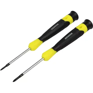 Benson 2-delige precisie schroevendraaierset - kruiskop - PHOO x 50 & PHO x 50 - ideaal voor fijn werk Benson 2-delige precisie schroevendraaierset - kruiskop - PHOO x 50 & PHO x 50 - ideaal voor fijn werk