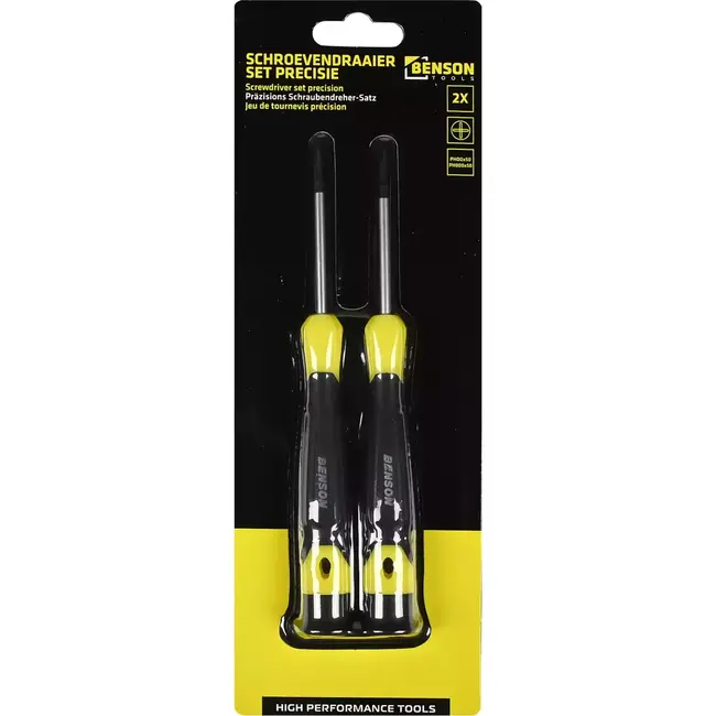 Benson 2-delige precisie schroevendraaierset - kruiskop - PHOO x 50 & PHO x 50 - ideaal voor fijn werk