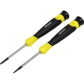 Benson 2-delige precisie schroevendraaierset - plat - SL2.5 & SL3.0 Benson 2-delige precisie schroevendraaierset - plat - SL2.5 & SL3.0