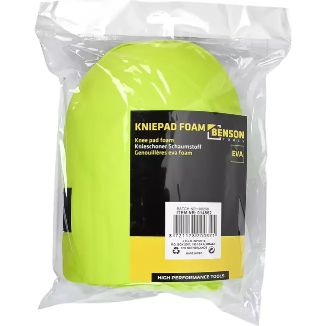Benson Kniebeschermers foam met klittenband - 18 x 14 cm - Comfort en bescherming