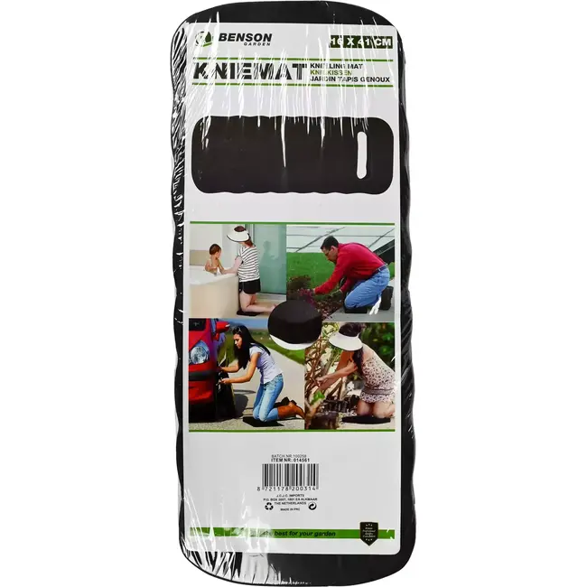 Benson Kniemat - Comfortabel & Beschermend - EVA Schuim - 41 x 16 cm - Zwart