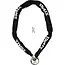 Benson Ronde ketting met hangslot - gehard staal - 8 mm dik - 120 cm lang - met nylon hoes